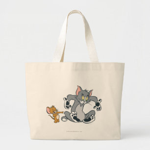 Bolsa Tote Grande Gato do Tom e Jerry Black Paw