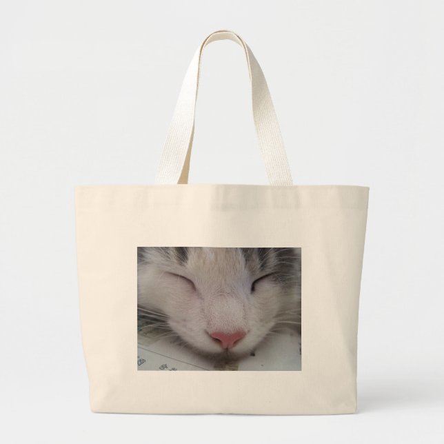 Bolsa Tote Grande Gato Dormindo (Frente)