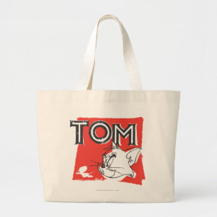 Bolsa Tote Grande Gato louco de Tom e de Jerry