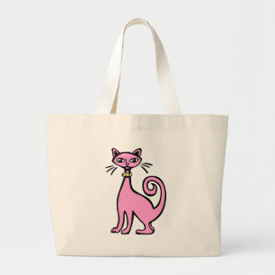 Bolsa Tote Grande Gato Retroativo