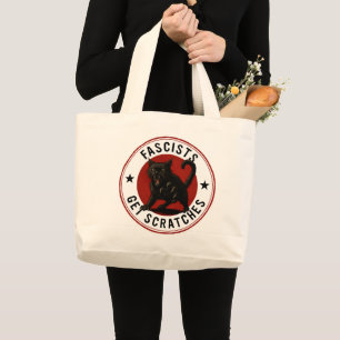 Bolsa Tote Grande Gatos Contra Fascistas