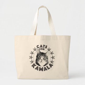 Bolsa Tote Grande Gatos para Kamala 2024