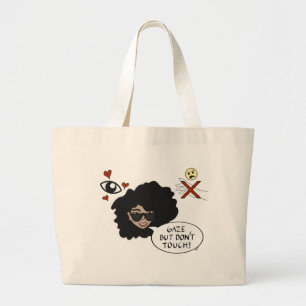 Bolsa Tote Grande Gaze, mas não toques no comprador