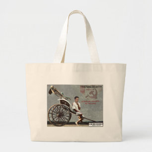Bolsa Tote Grande Geithner que conduz um rickshaw