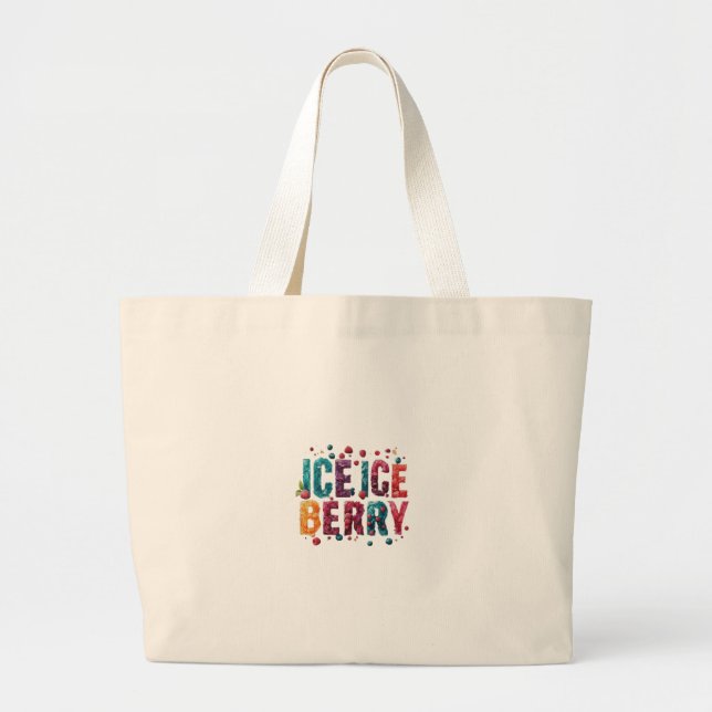 Bolsa Tote Grande Gelo, Berry de Gelo (Frente)
