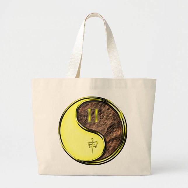 Bolsa Tote Grande Gêmeos & Macaco de Terra (Frente)