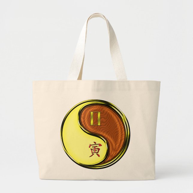 Bolsa Tote Grande Gemini & Wood Tiger (Frente)