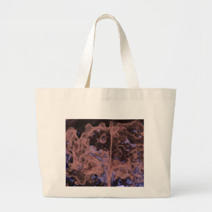 Bolsa Tote Grande Geode lustrado Brown fumarento