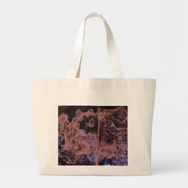 Bolsa Tote Grande Geodo Marrom enfumaçado (Frente)