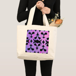 Bolsa Tote Grande Geometria Oculta da Natureza Abstrato Geométrico