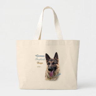 Bolsa Tote Grande German shepherd Cão Melhor Amigo 2
