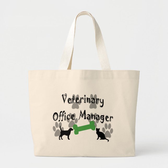 Bolsa Tote Grande Gestor de escritório veterinário (Frente)