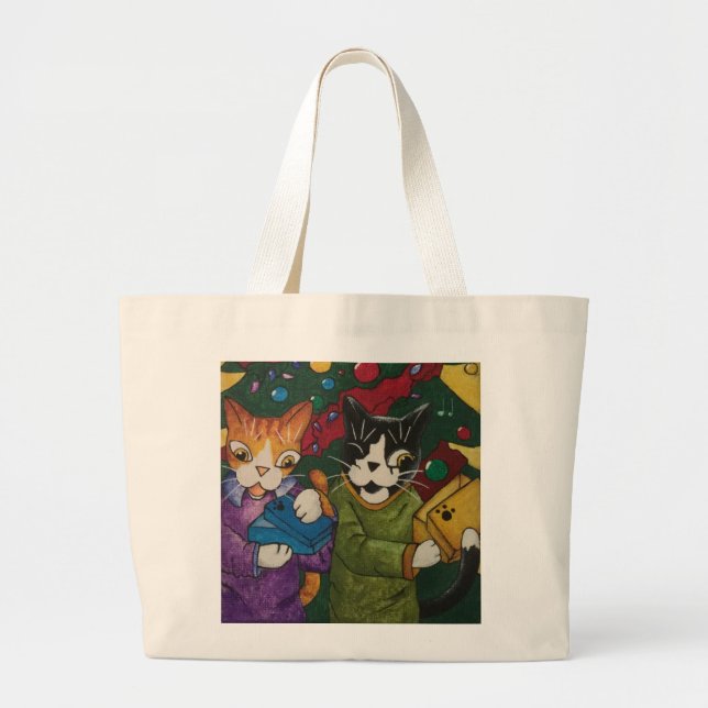 Bolsa Tote Grande Gift Cats (Frente)