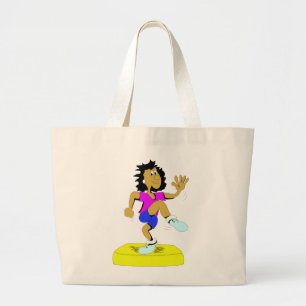 Bolsa Tote Grande Ginástica aeróbica da etapa