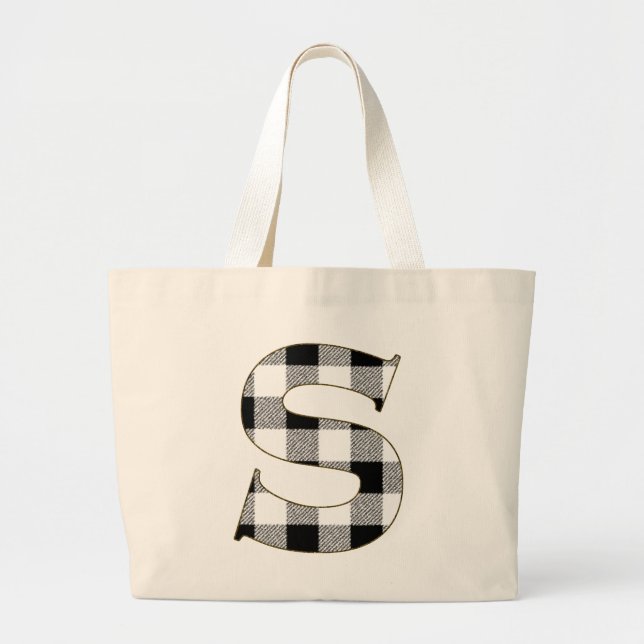 Bolsa Tote Grande Gingham Check S (Frente)