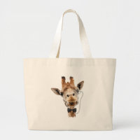 Girafa engraçada com Bowtie e Monocle