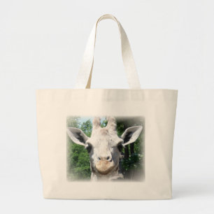 Bolsa Tote Grande girafa sorridente