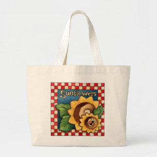 Bolsa Tote Grande Girassóis - Tote Bag
