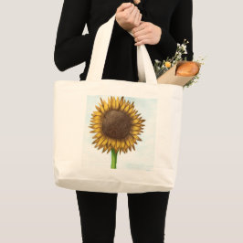 Bolsa Tote Grande Girassol bonito