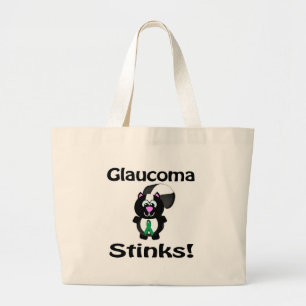 Bolsa Tote Grande Glaucoma Cheira a Design de Consciência do Skunk