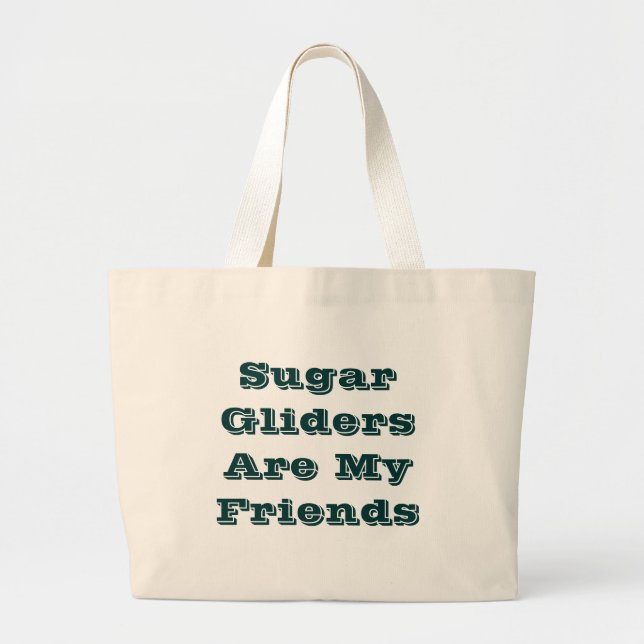 Bolsa Tote Grande Gliders Açúcar São Meus Amigos (Frente)
