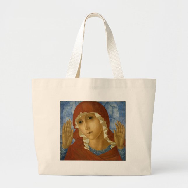 BOLSA TOTE GRANDE GLORY TO THE BLESSEN VIRGIN MARY (Frente)