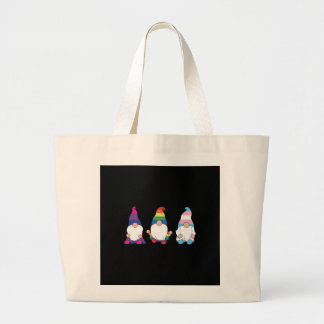 Bolsa Tote Grande Gnome LGBTQ Ally Transsexual Bissexual
