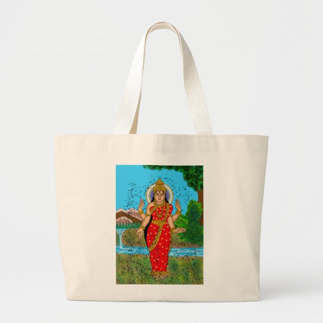 Bolsa Tote Grande Goddess Bhramari Tote Bag (Frente)