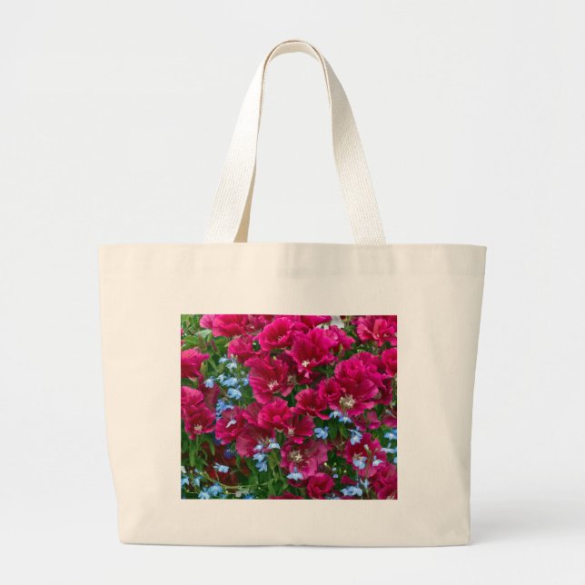 Bolsa Tote Grande Godetia E Lobelia Gifts (Frente)