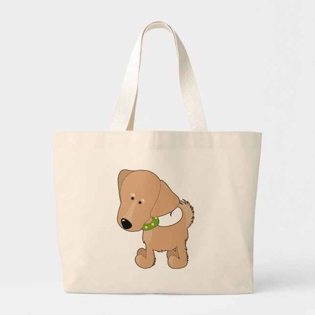 Bolsa Tote Grande Golden retriever (Frente)
