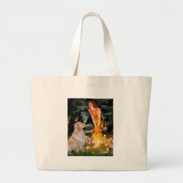 Bolsa Tote Grande Golden Retriever 11 - Véspera do Meio do Verão