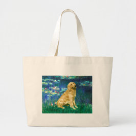 Bolsa Tote Grande Golden Retriever 1 - Lírios 5
