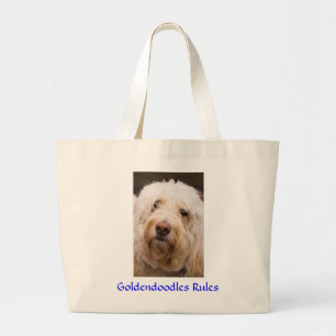 Bolsa Tote Grande Goldendoodles Saco de Tote de Canvas