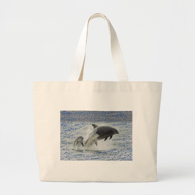 Bolsa Tote Grande Golfinhos (Frente)