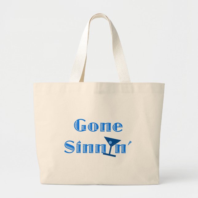 Bolsa Tote Grande Gone Sinnin' (Frente)