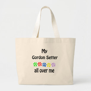 Bolsa Tote Grande Gordon Setter Walks Design