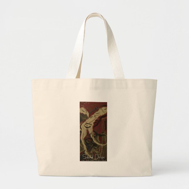 Bolsa Tote Grande gotas de lula (Frente)