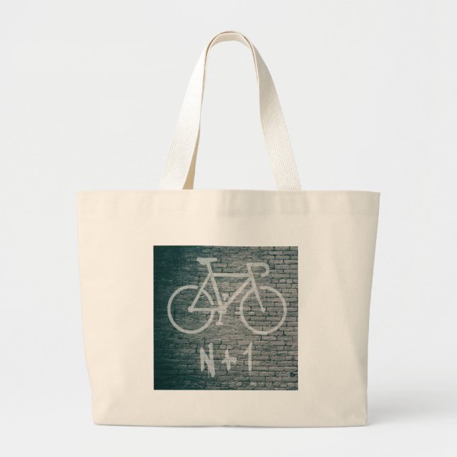 Bolsa Tote Grande Grafite de bicicleta N+1 (Frente)