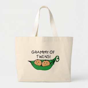 Bolsa Tote Grande Grammy do vagem dos gêmeos