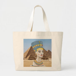 Bolsa Tote Grande Grande design de Nefertiti