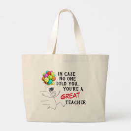 Bolsa Tote Grande "Grande Professor"