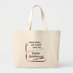 Bolsa Tote Grande Greyhound Viagem Leash