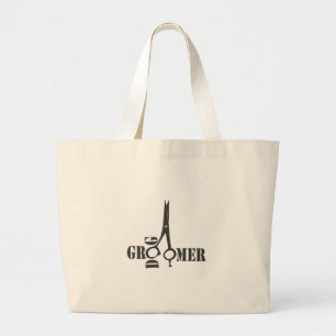 Bolsa Tote Grande Groomer animal da pele do estilista legal do