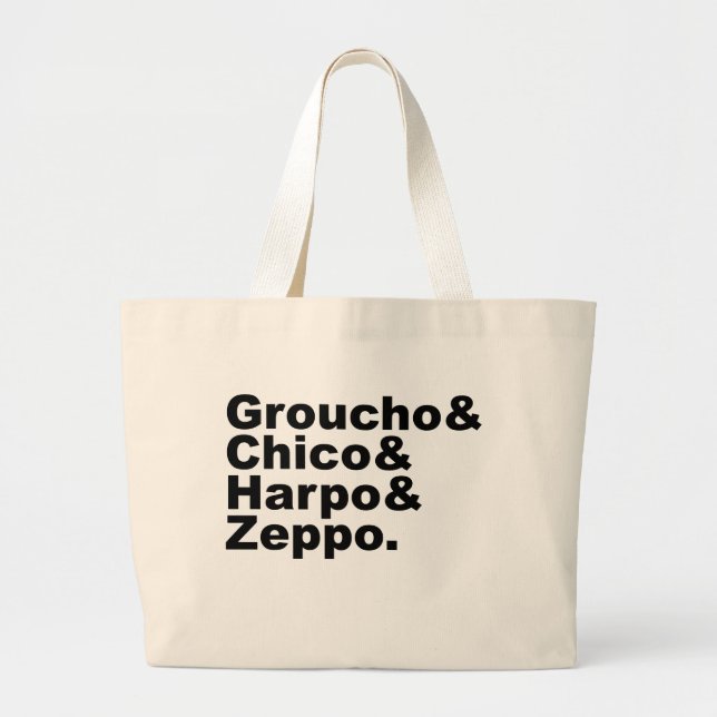 Bolsa Tote Grande Groucho & Chico & Harpo & Zeppo (Frente)