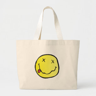 Bolsa Tote Grande grunge emoji