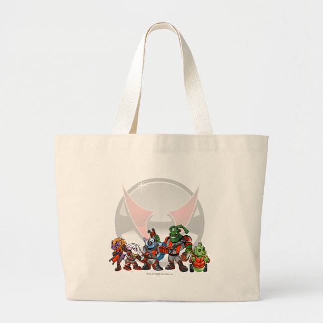 Bolsa Tote Grande Grupo da estação espacial de Virtupets da equipe (Frente)