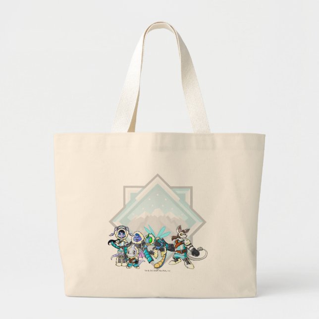 Bolsa Tote Grande Grupo da montanha do terror da equipe (Frente)