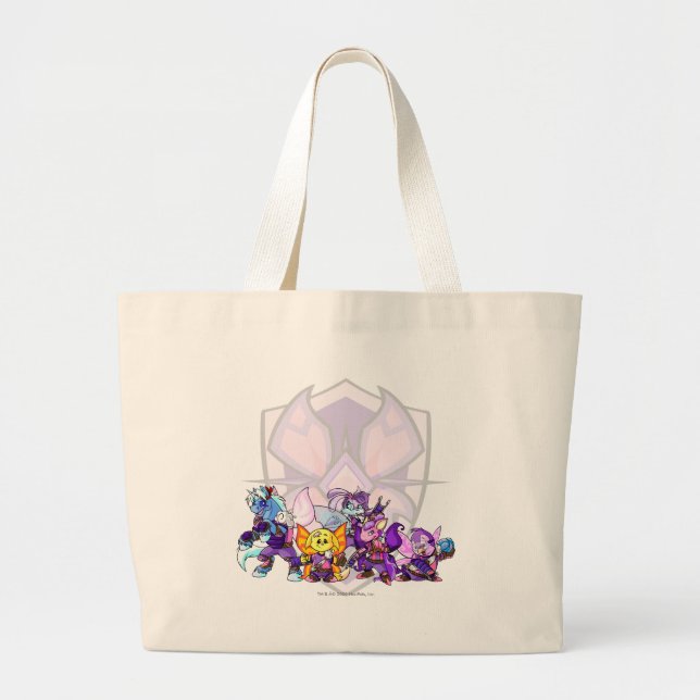 Bolsa Tote Grande Grupo de Faerieland da equipe (Frente)