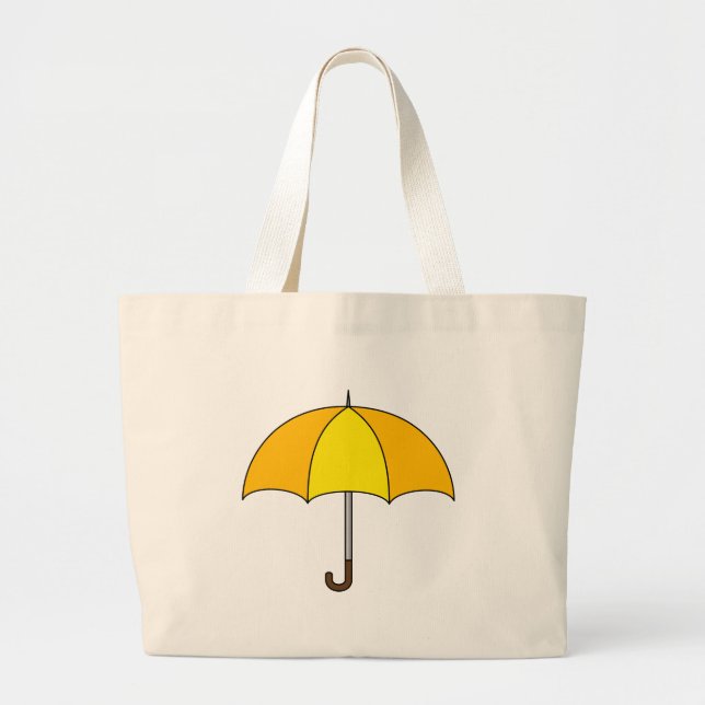 Bolsa Tote Grande Guarda-chuva Amarelo (Frente)