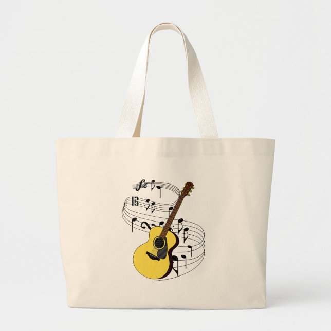 Bolsa Tote Grande Guitarra (Frente)